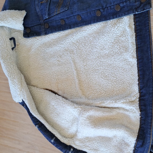 IDYLLWIND Myranda Lambert Sherpa Dark Wash Denim Jean Jacket - Picture 5 of 10